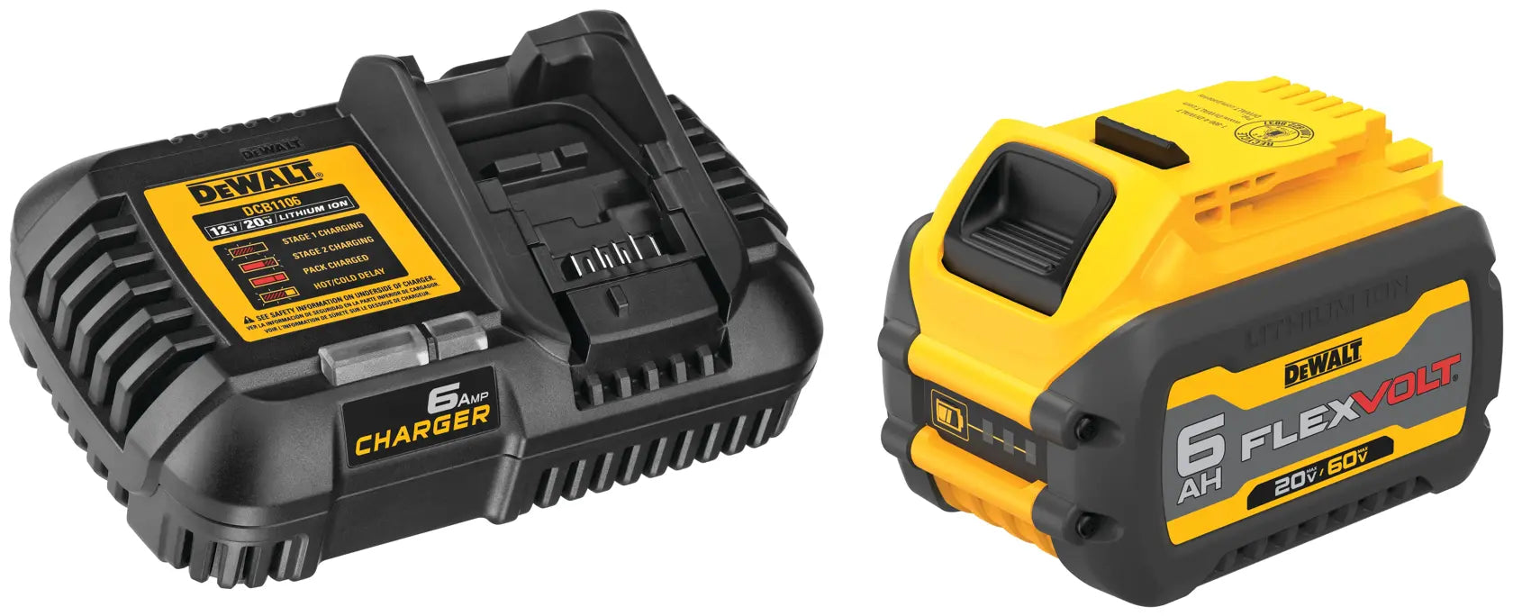 DEWALT Dewalt DCB606C FlexVolt Battery Kit 20V/60V Max (6.0Ah) DCB606