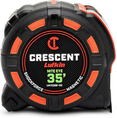 CRESCENT Crescent LM1335B-02 1-1/4 inches x 35 feet Shockforce Nite Eye Magnetic Tape Measure (1-1/4 in x 35 ft)