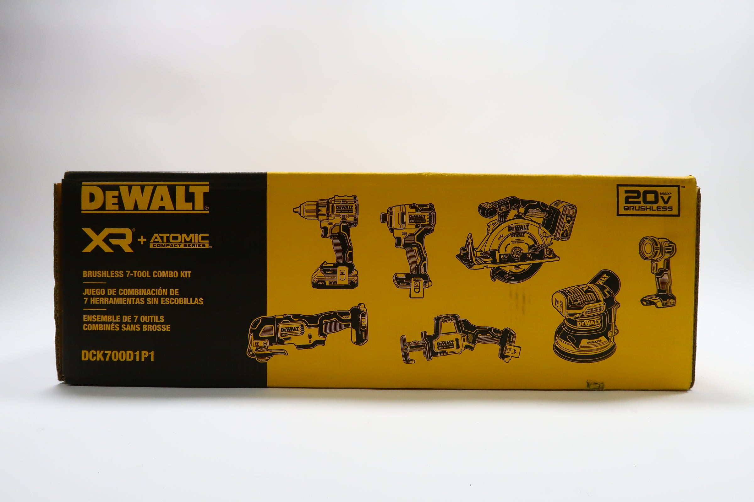DEWALT Dewalt DCK700D1P1 7-Tool Combo Kit 20-Volt Max (5.0 Ah and 2.0 Ah)
