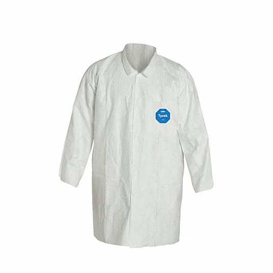 DUPONT Dupont TY212SWH4X003000 Tyvek 400 Disposable Lab Coat 4X-Large 30-Pack