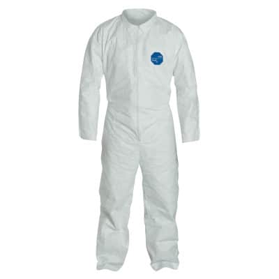 DUPONT Dupont TY120SWH2X0025VP Tyvek 400 Collared Coverall (2X-Large Vend Pack)