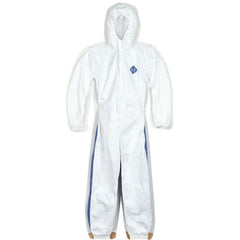 DUPONT Dupont TD127SWBMD0025CM Tyvek 400D protective coverall with ProShield 10 back zipper front hood elastic cuffs medium 25-pack