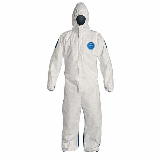 DUPONT Dupont TD127SWBXL0025CM Tyvek 400D Hooded Coverall XL 25 Pack