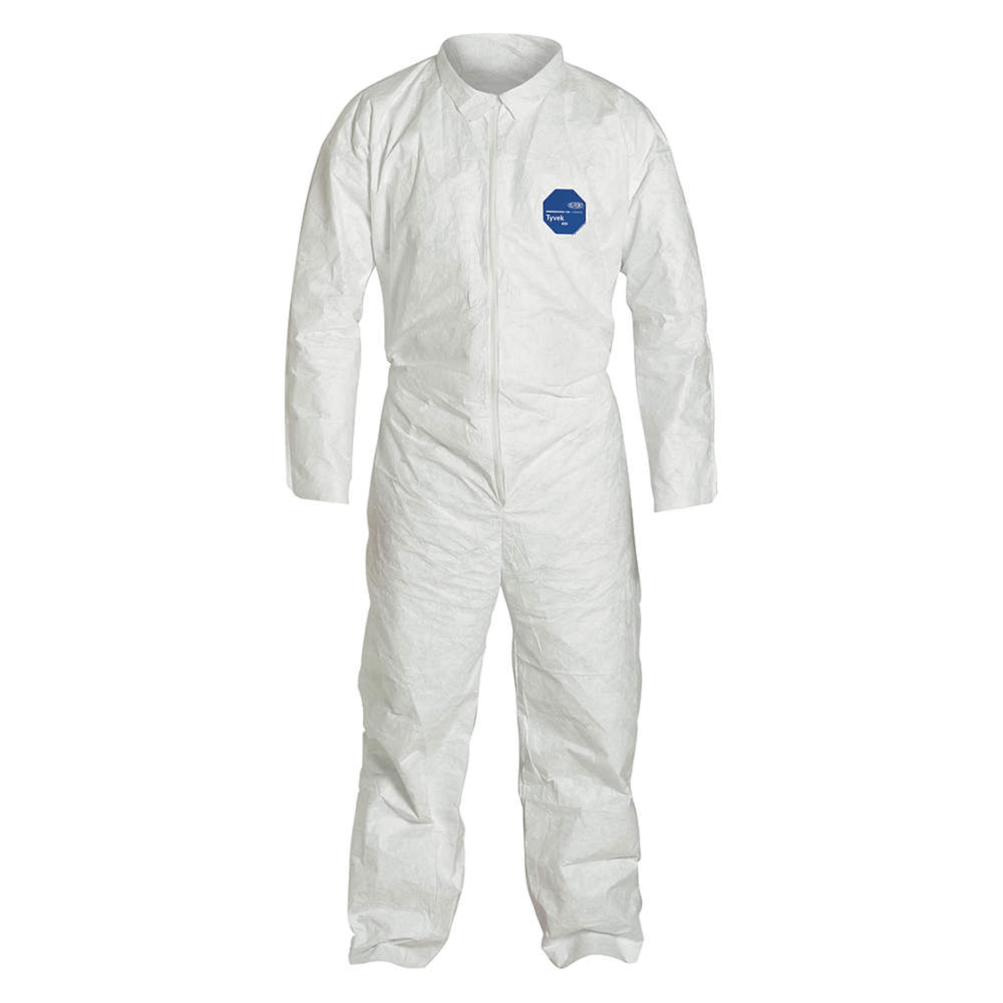 DUPONT Dupont TY120SWH3X0025NF Collared Tyvek 400 Disposable Coveralls 3XL (25 Pack)