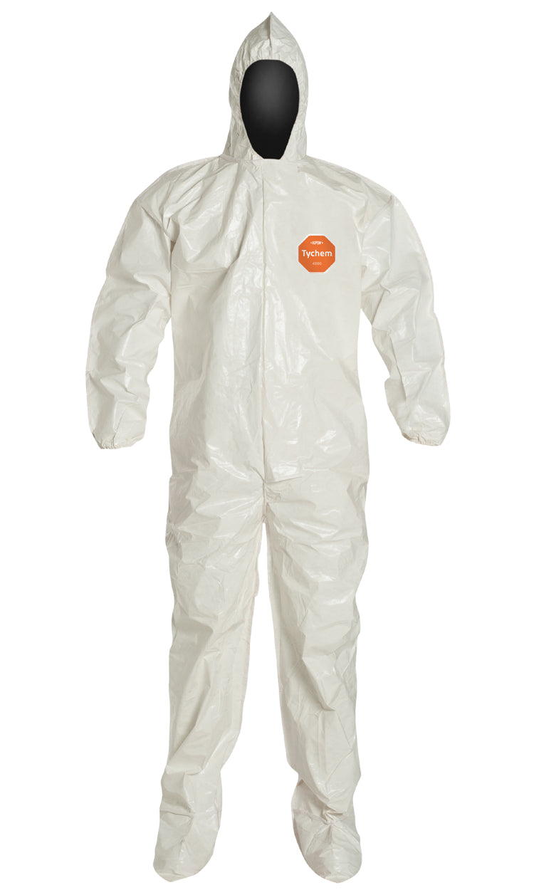 DUPONT Dupont SL122BWH4X001200 Tychem 4000 Coverall 4X-Large (Case of 12)