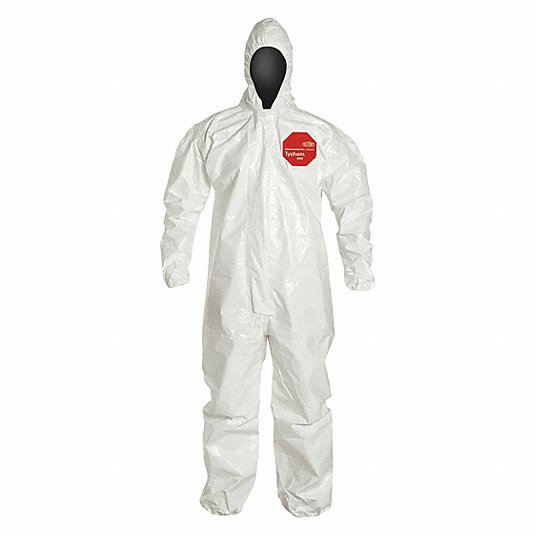 DUPONT Dupont SL127TWHLG000600 Tychem 4000 Coverall Large (6 Pack)