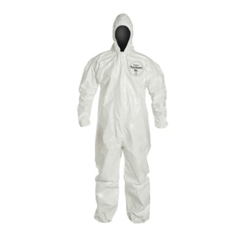 DUPONT Dupont SL127TWHLG000600 Tychem 4000 Coverall Large (6 Pack)
