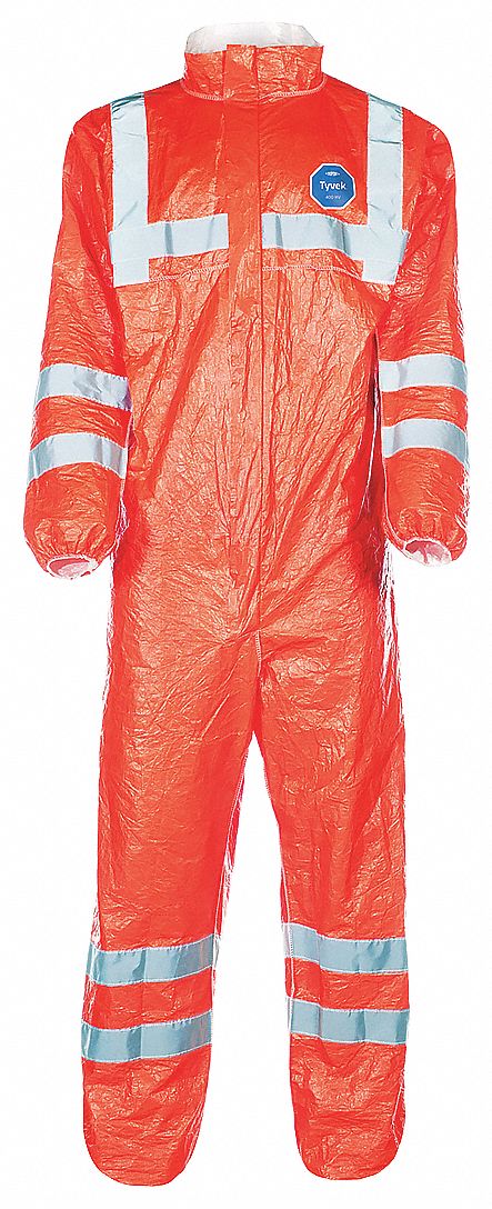 DUPONT Dupont TY125SHVLG0025XC Collared Disposable Coveralls L 25 Pack