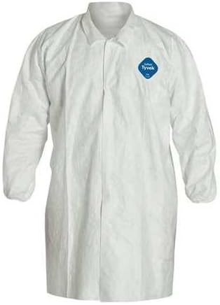 DUPONT Dupont TY211SWHLG003000 Snap Front Lab Coat L (Pack 30)