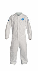 DUPONT Dupont TD125SWB2X0025CM Tyvek 400D Protective Coverall With ProShield 10 Back Zipper Front Elastic Cuffs 2X-Large 25-Pack