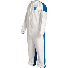 DUPONT Dupont TD125SWB2X0025CM Tyvek 400D Protective Coverall With ProShield 10 Back Zipper Front Elastic Cuffs 2X-Large 25-Pack