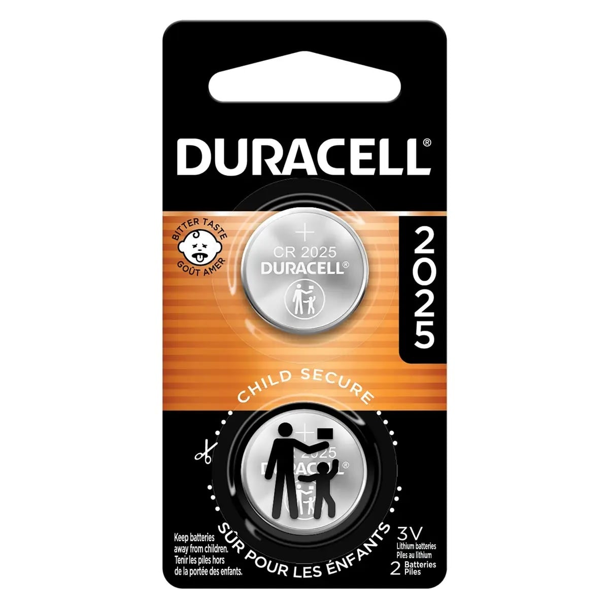 DURACELL Duracell DL2025B2PK Specialty Lithium Coin Battery 3V (2 Pack) CR2025