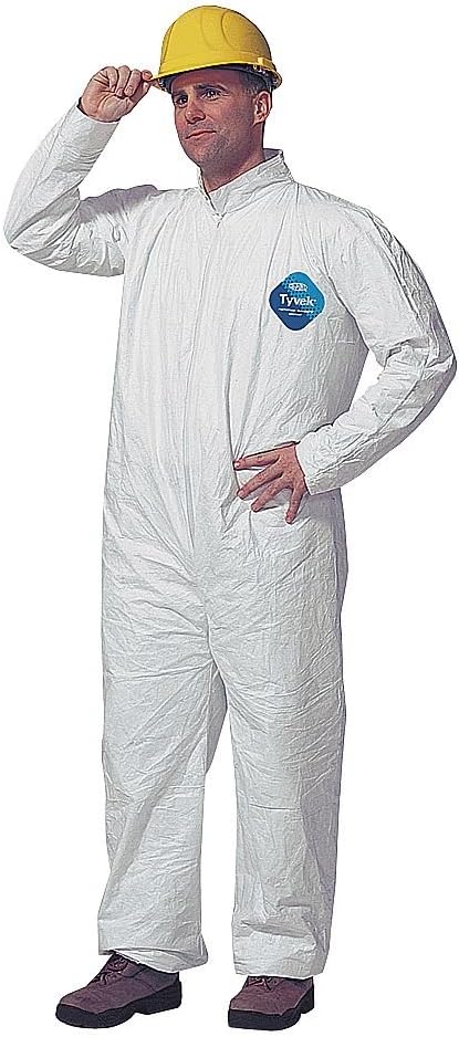 DUPONT Dupont TY120SWH2X0025NF Collared Disposable Coveralls 2XL Pack of 25 TY120SWH2X0025NF