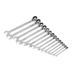 GEARWRENCH Gearwrench 86660 14-Piece 90-Tooth 12-Point SAE Reversible Ratcheting Wrench Set (1/4-1 inches)
