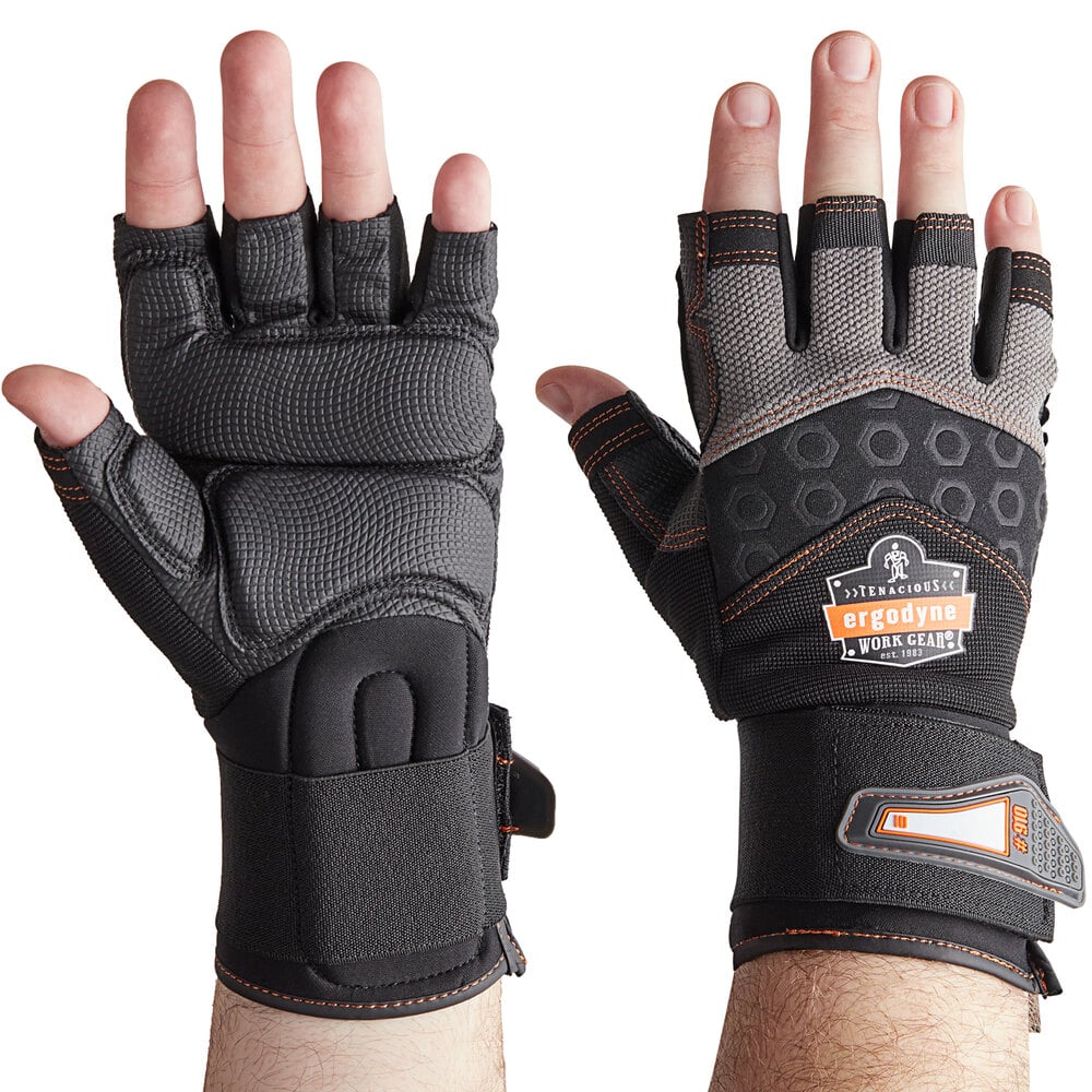 ERGODYNE Ergodyne 17715 910 Half-Finger Impact Gloves X-Large