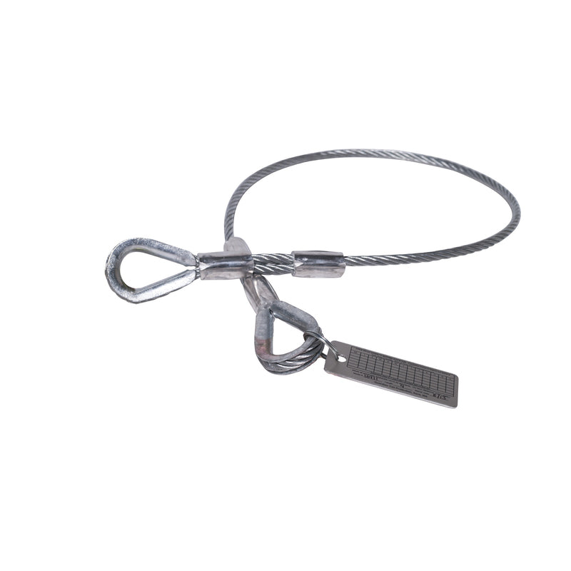 GUARDIAN FALL PROTECTION Guardian Fall Protection 10440 3-Foot Vinyl Coated Galvanized Cable Choker Anchor with Thimble Ends