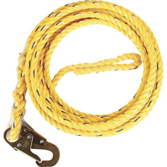 GUARDIAN FALL PROTECTION Guardian Fall Protection 01360 VL58-100 Poly Steel Rope 5/8 Inch Thick 100-Foot With Snaphook End