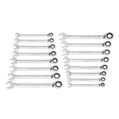 GEARWRENCH Gearwrench 86629 12-Point 90-Tooth metric reversible ratcheting wrench set (8-25 mm / 16-piece)