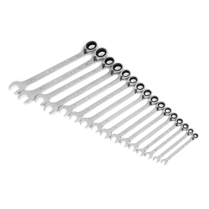 GEARWRENCH Gearwrench 86629 12-Point 90-Tooth metric reversible ratcheting wrench set (8-25 mm / 16-piece)