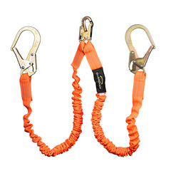 GUARDIAN FALL PROTECTION Guardian Fall Protection 01298 Double Leg Steel Rebar Hook Stretch Lanyard 6 feet