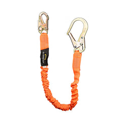 GUARDIAN FALL PROTECTION Guardian Fall Protection 01297 Single-Leg Stretchable Lanyard With Rebar Hook 4-1/2 - 6 ft