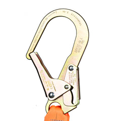 GUARDIAN FALL PROTECTION Guardian Fall Protection 01297 Single-Leg Stretchable Lanyard With Rebar Hook 4-1/2 - 6 ft
