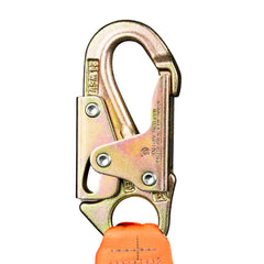 GUARDIAN FALL PROTECTION Guardian Fall Protection 01297 Single-Leg Stretchable Lanyard With Rebar Hook 4-1/2 - 6 ft