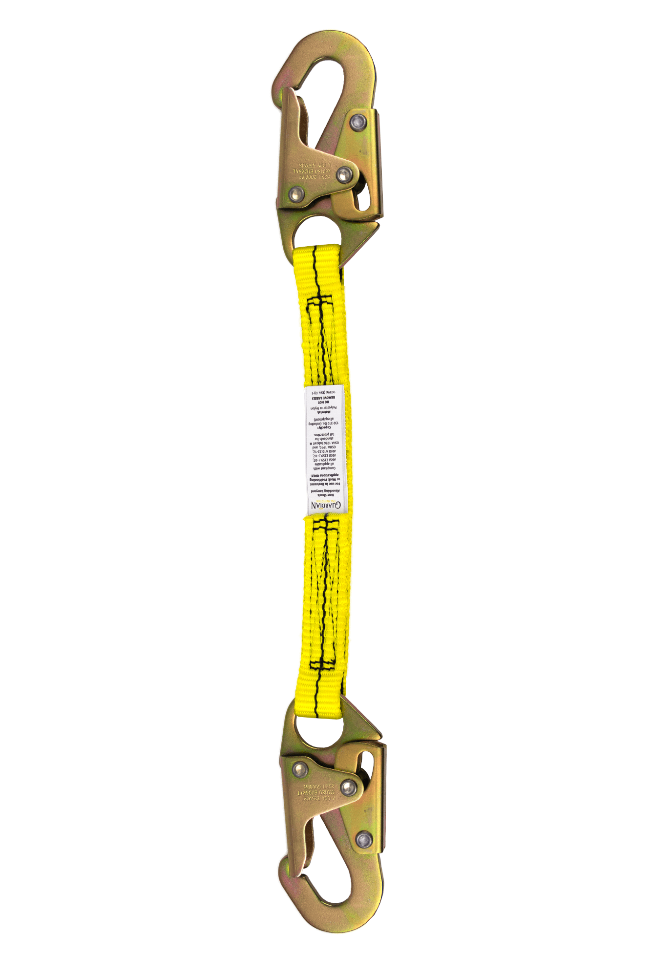 GUARDIAN FALL PROTECTION Guardian Fall Protection 01255 3-Foot Single-Leg Non-Shock Absorbing Lanyard