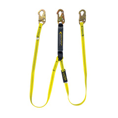 GUARDIAN FALL PROTECTION Guardian Fall Protection 01230 External Shock Lanyard 6 ft 2-Leg