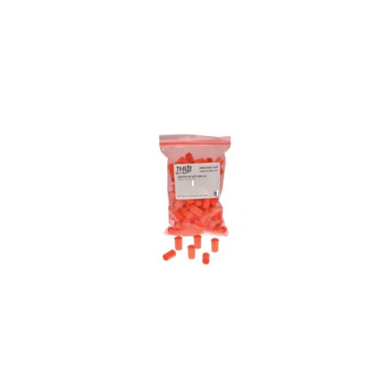 GUARDIAN FALL PROTECTION Guardian Fall Protection VCF50016OR Flanged Pipe Cap Tube Cap 1/2 in (100/Pack)
