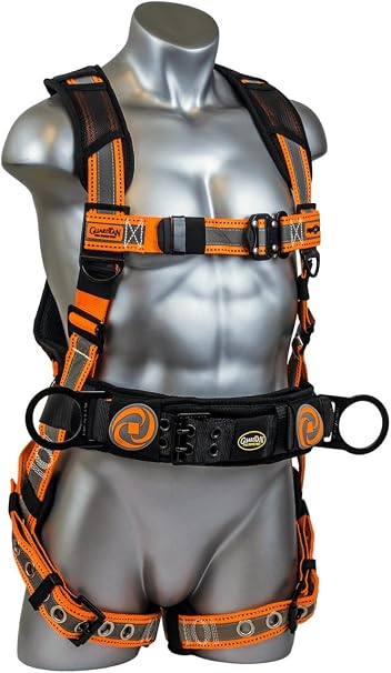 GUARDIAN FALL PROTECTION Guardian Fall Protection 21061 Cyclone Reflective Construction Harness Medium-Large