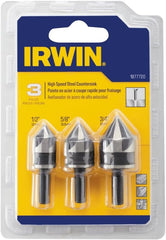 IRWIN Irwin 1877720 Countersink Drill Bit Set 3-Piece (82 Degree)