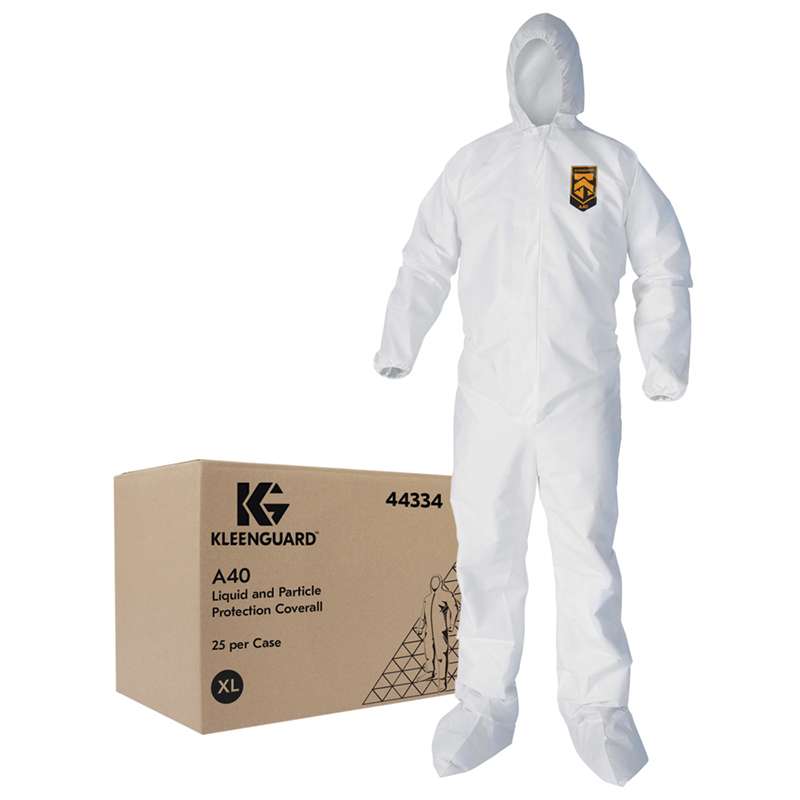 KIMBERLY-CLARK Kimberly-Clark 44334 KleenGuard A40 Hooded Disposable Coverall XL (25/Case) KCC44334