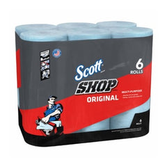 KIMBERLY-CLARK Kimberly-Clark 75180 Scott Shop Towels Absorbent Towel 55 Sheet 1 Ply 6 Pack