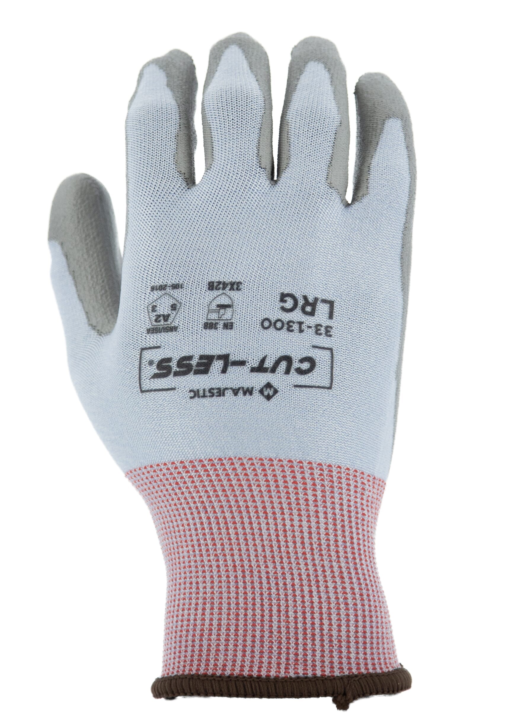 MAJESTIC Majestic 33-1300/L Cut-Less Korplex Glove 18g ANSI A2 (Large, Vend-packed, 10 dozen/case)
