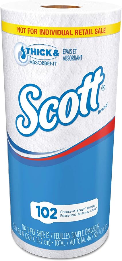 KIMBERLY-CLARK Kimberly-Clark 47031 Scott Choose-A-Sheet Mega Kitchen Roll (24 Rolls) KC47031