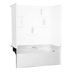 OASIS Oasis TS4P-6032R WHT ABF BOTTOM Vursa kd Series Remodel Base Tub/Shower 60 in x 32 in