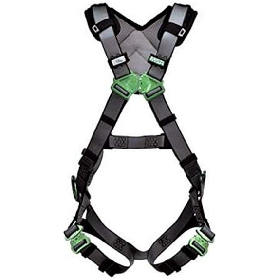 MSA SAFETY Msa Safety 10194874 V-Fit Harness Back & Hip D-Rings Quick-Connect Leg Straps (XL)