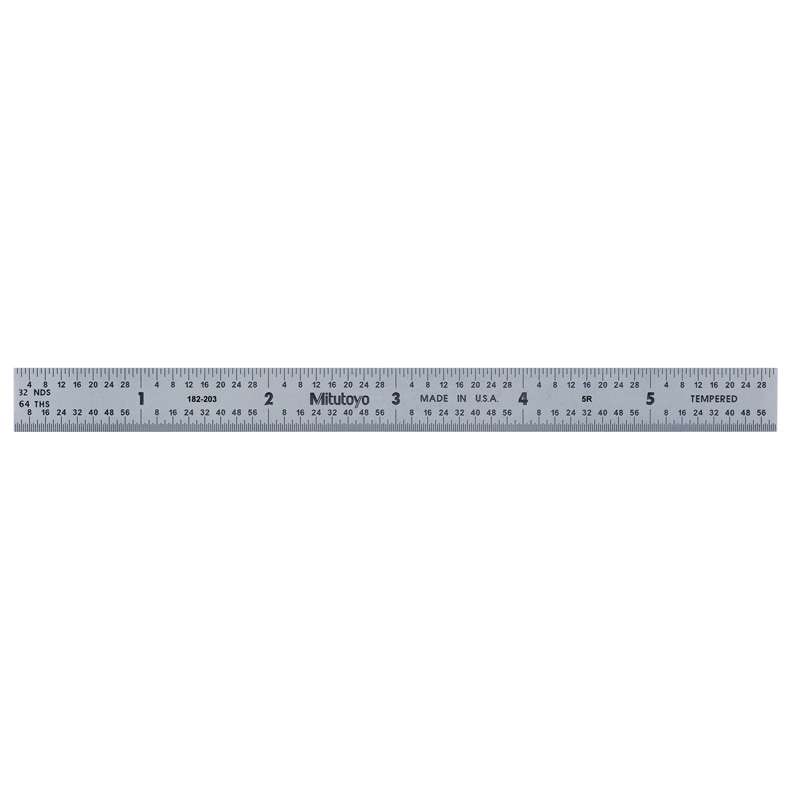 MITUTOYO Mitutoyo 182-203 Full Flexible Steel Rule 6 in (5R)