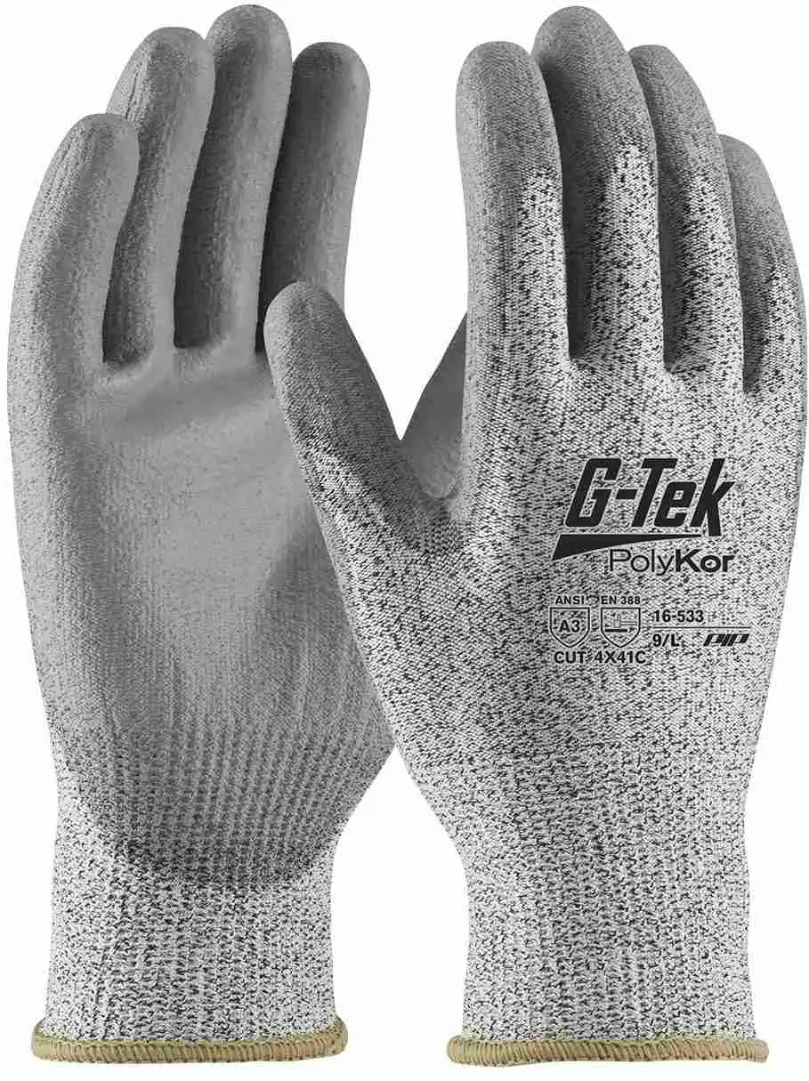 PIP Pip 16-533/M G-Tek PolyKor Polyurethane Coated Gloves Medium (1 Pair)