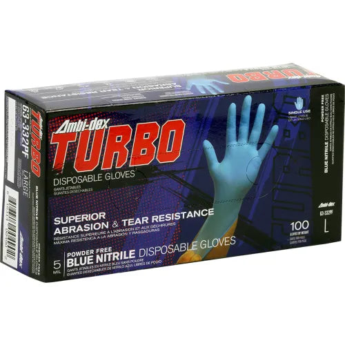 PIP Pip 63-332PF/XXL Nitrile Powder Free Disposable Gloves XXL 100/Box