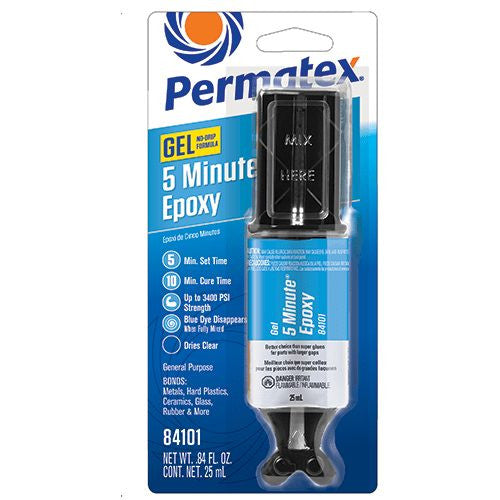 PERMATEX Permatex 84101 PermaPoxy 5 Minute General Purpose Epoxy 0.84 oz (Syringe)