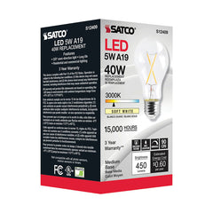 SATCO-NUVO Satco-Nuvo S12409 CCY 5W LED A19 (Medium Base) S21103
