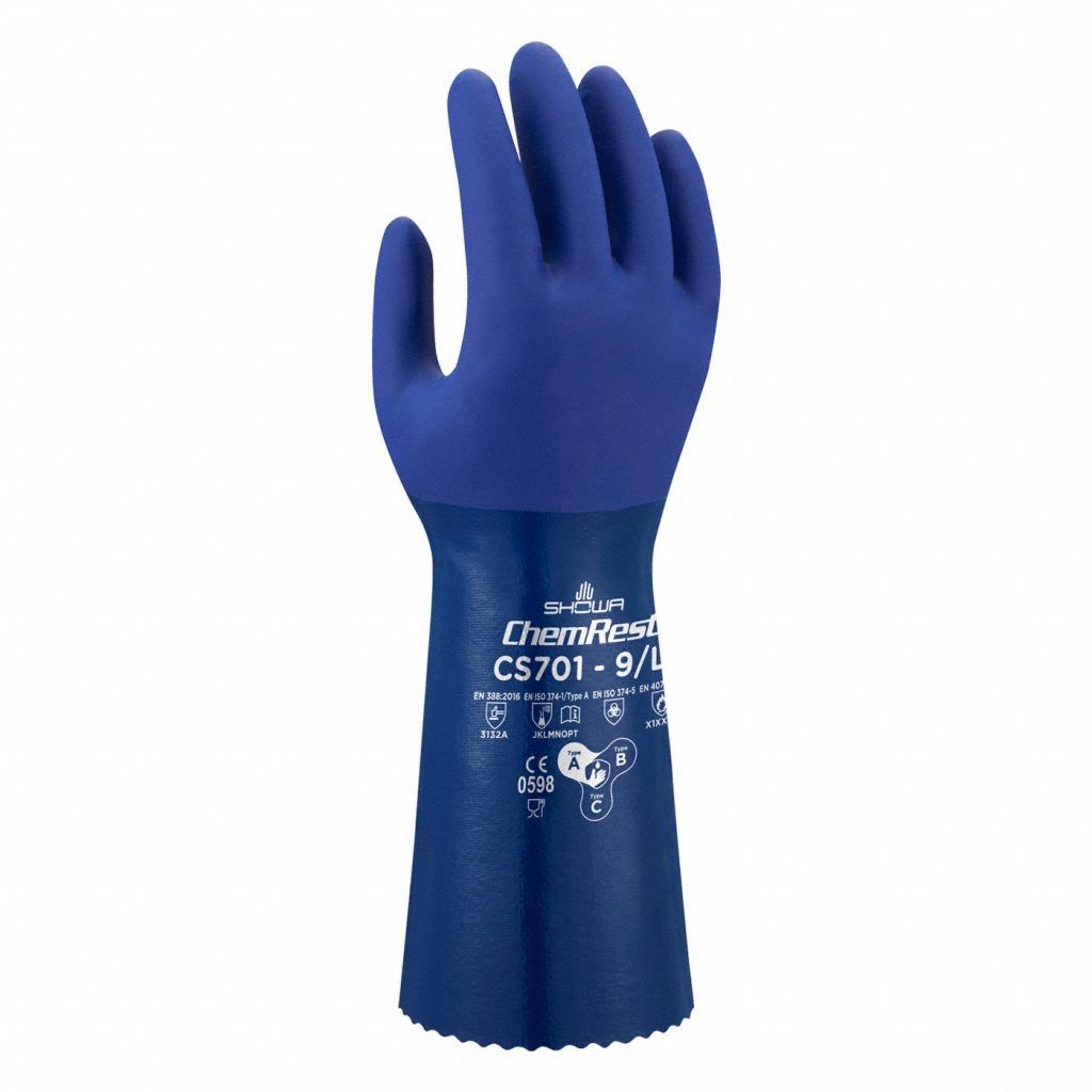SHOWA Showa CS701M-08 CS701 Nitrile-Coated Polyester Glove (Size 8 / 14 in)