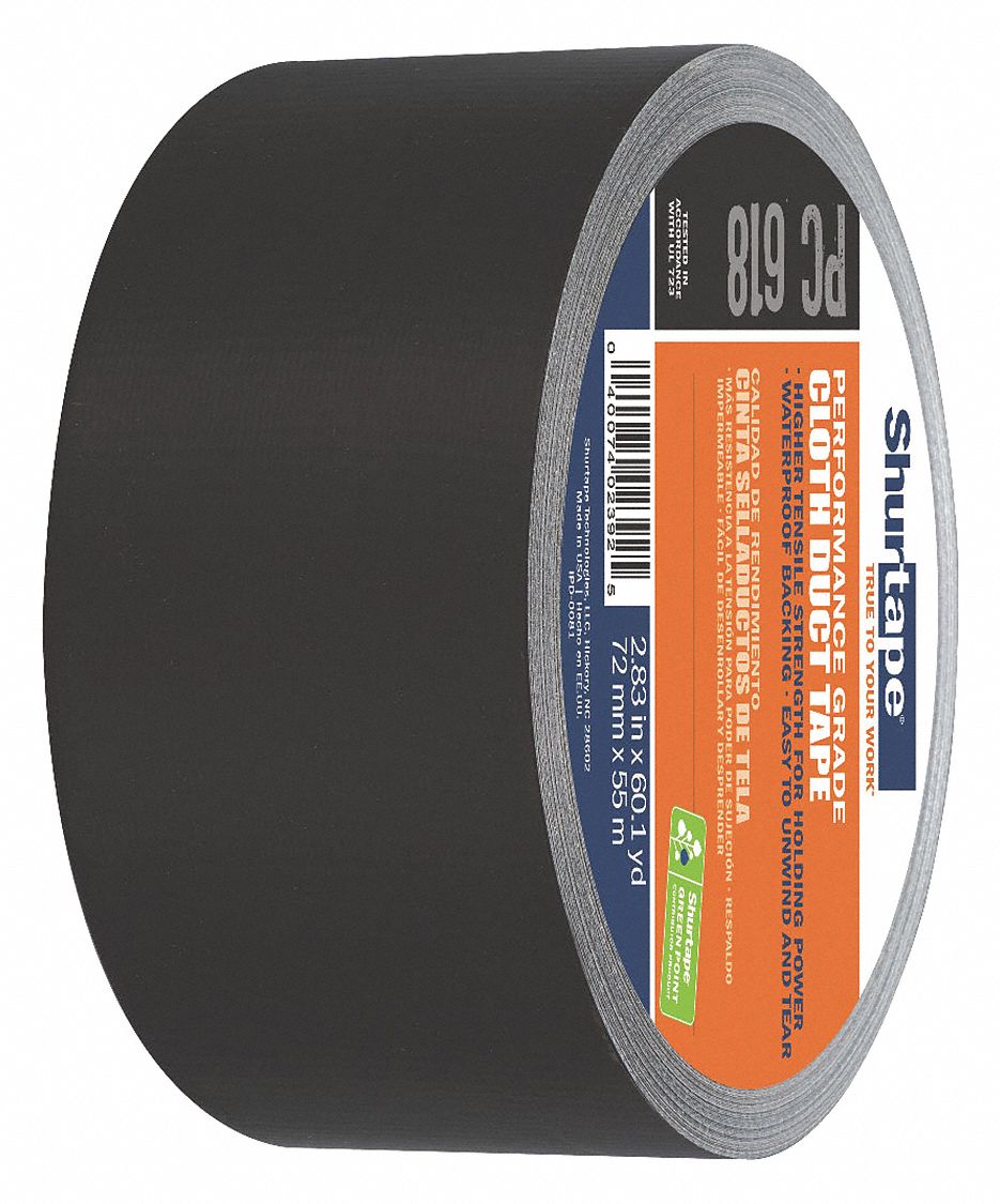 SHURTAPE Shurtape 105479 PC 618 Performance Grade Co-Extruded Cloth Duct Tape 72mm x 55m (16 Pack) 105479
