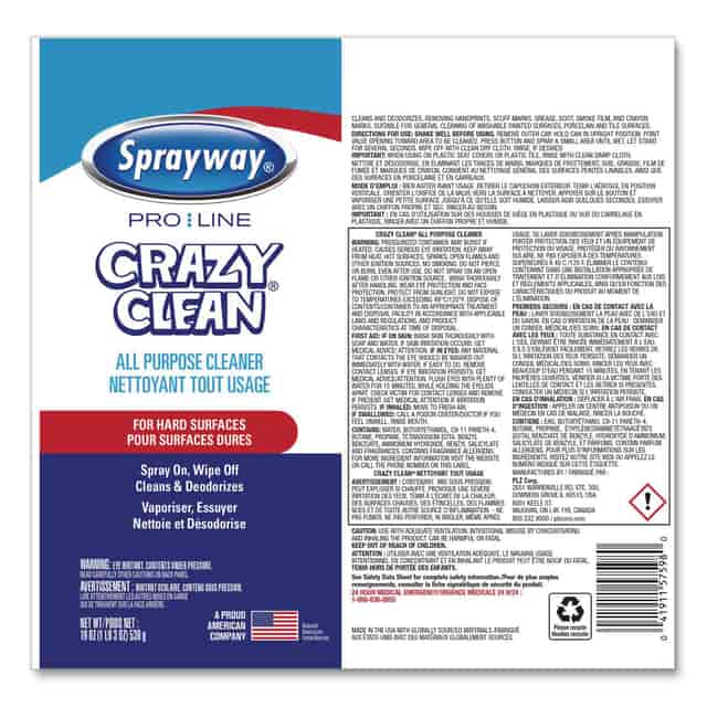 SPRAYWAY Sprayway SPRA57598 Pro Line Crazy Clean 19 oz (12/Carton)