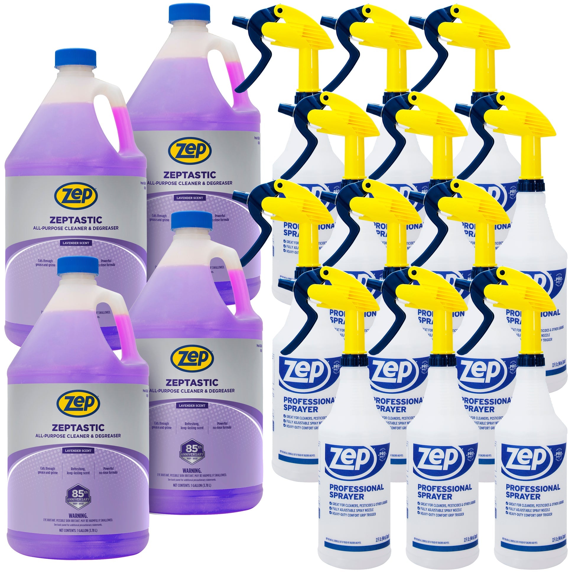 ZEP Zep 325724 Zeptastic All-Purpose Cleaner and Degreaser 1 Gallon (Case of 4) 325724