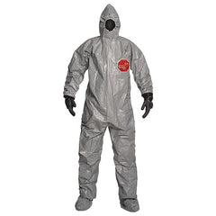TYCHEM Tychem TF199TGY2X0006WG Hooded Chemical Resistant Coveralls 2XL Pack of 6