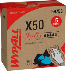 WYPALL Wypall 59753 GeneralClean X50 cleaning cloths pop-up box 23.1 x 31.8 cm (132 sheets/box, 5 boxes/case, 660 sheets/case)