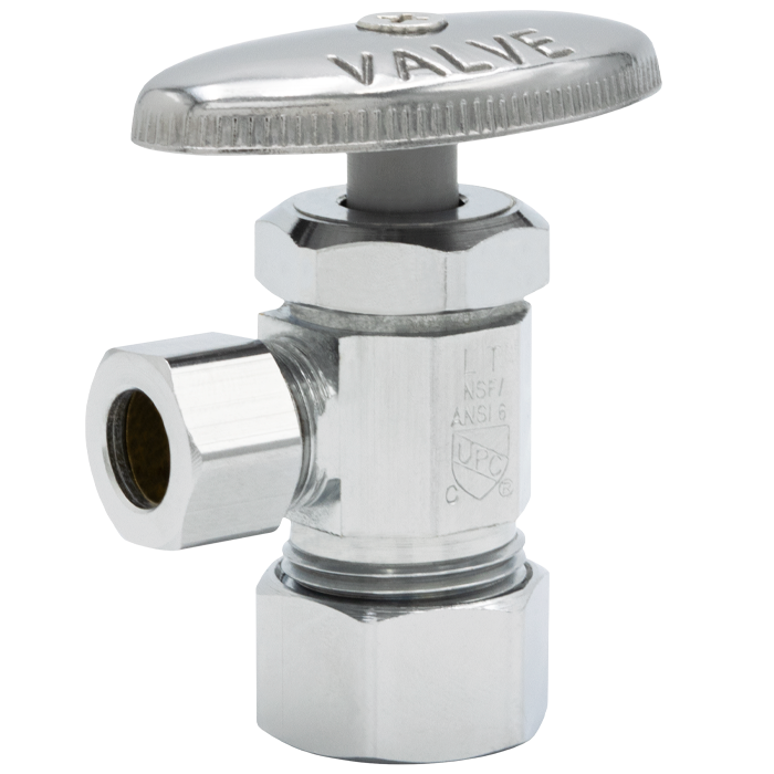 LEGEND VALVE Legend Valve 114-116NL T-581NL Angle Supply Stop Valve (5/8 x 1/4 in Compression)